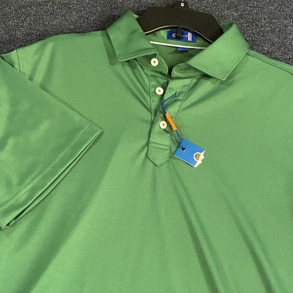 Stitch Golf Polo Shirt Mens M/L Green Performance Short Sleeve Athletic